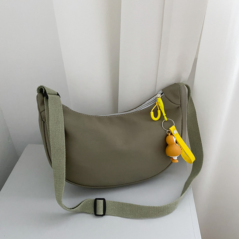 Casual Nylon Crossbody Dumpling Bag