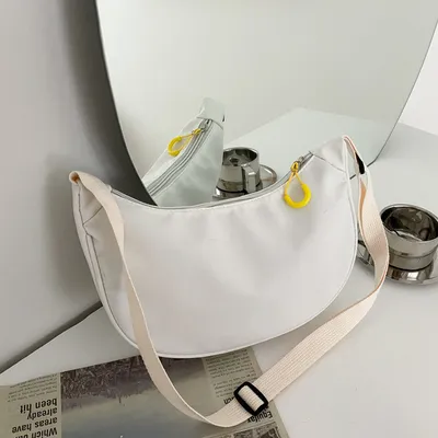 Casual Nylon Crossbody Dumpling Bag