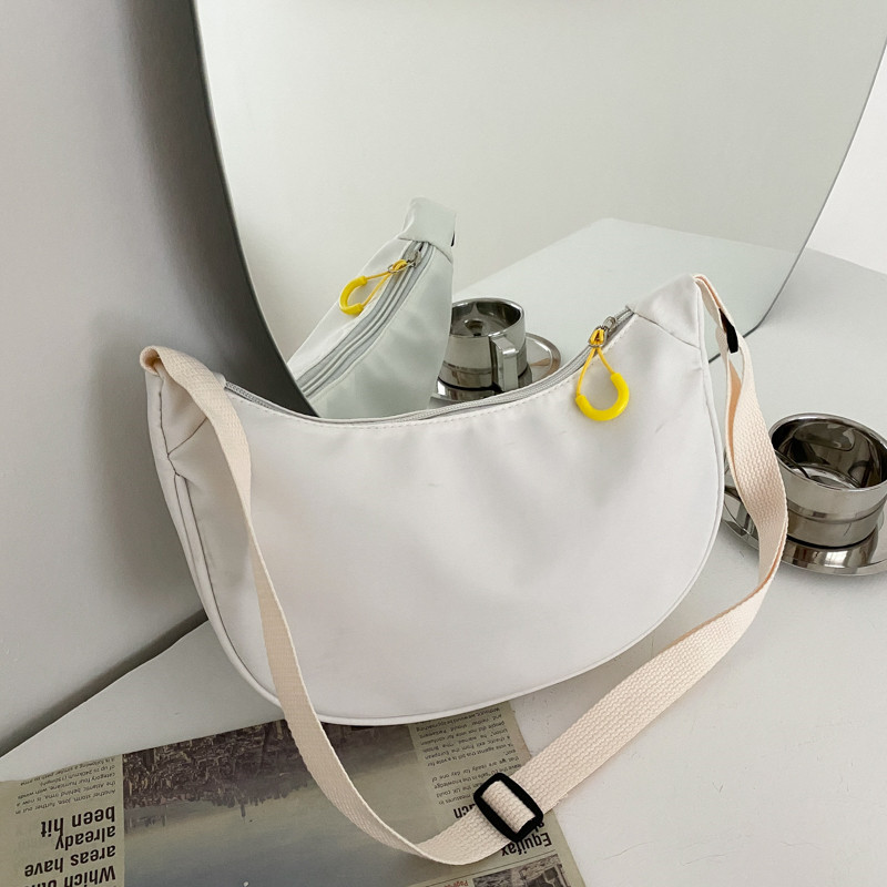 Casual Nylon Crossbody Dumpling Bag