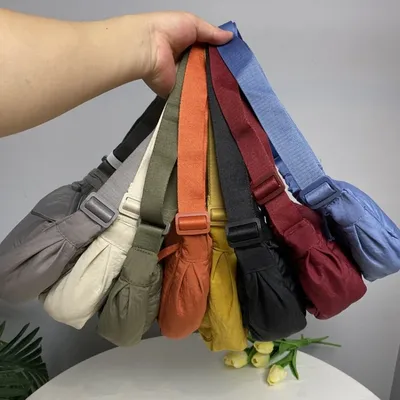 Casual Nylon Hobos Crossbody Bag for Women Shoulder Bag Woman Half Moon Chest Bags Tote Lady Travel Shopper Bag Female Casual Nylon Hobos Crossbody Bag for Women Shoulder Bag Woman Half Moon Chest Bags Tote Lady Travel Shopper Bag Female
