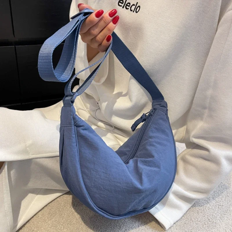 Casual Nylon Hobos Crossbody Bag for Women Shoulder Bag Woman Half Moon Chest Bags Tote Lady Travel Shopper Bag Female Casual Nylon Hobos Crossbody Bag for Women Shoulder Bag Woman Half Moon Chest Bags Tote Lady Travel Shopper Bag Female