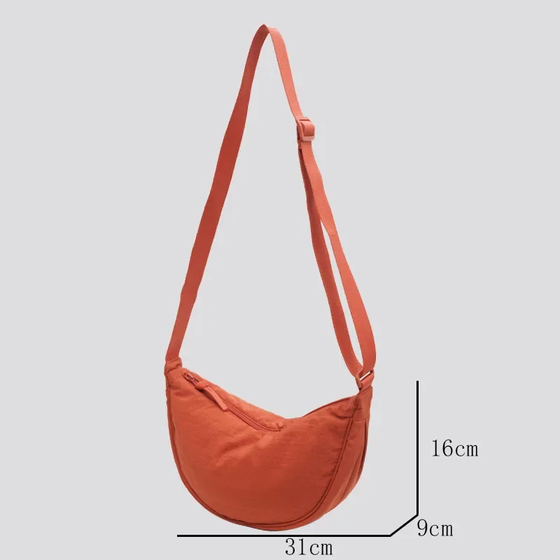 Casual Nylon Hobos Crossbody Bag for Women Shoulder Bag Woman Half Moon Chest Bags Tote Lady Travel Shopper Bag Female Casual Nylon Hobos Crossbody Bag for Women Shoulder Bag Woman Half Moon Chest Bags Tote Lady Travel Shopper Bag Female