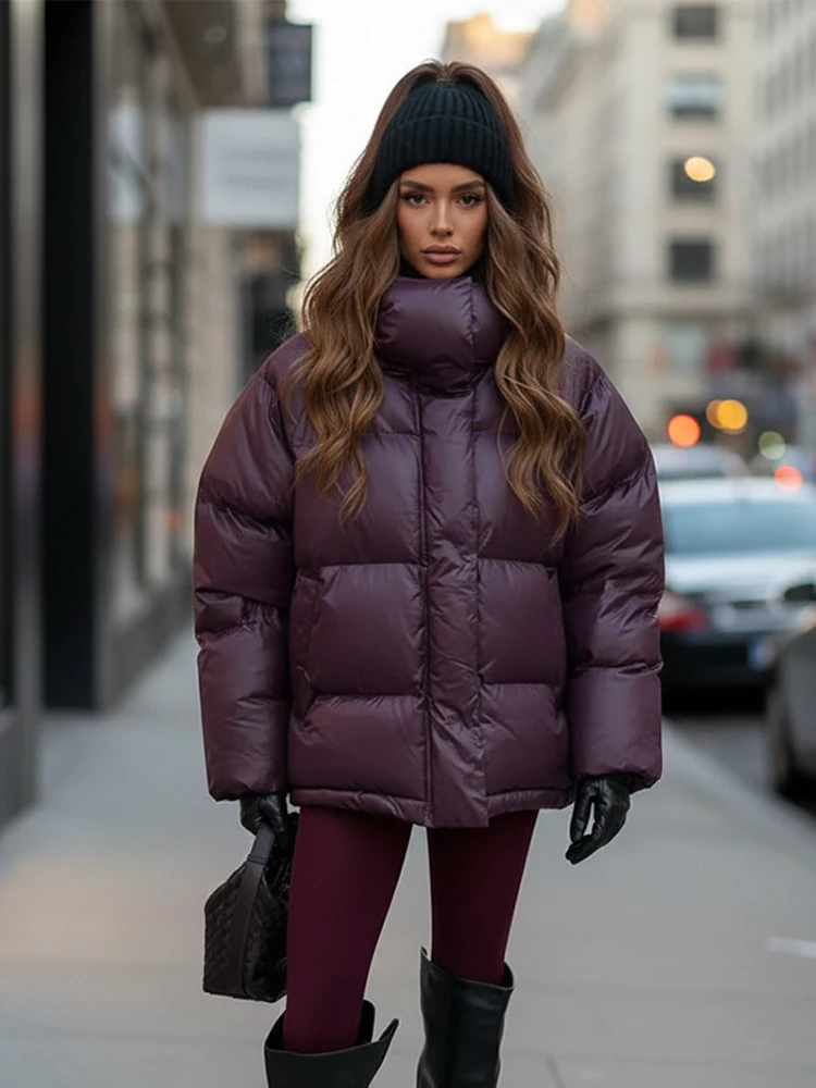 Casual Waist-cinching Thicken Cotton Coat Women Fashion Hooded Zipper Lace Up Long Sleeve Coats 2025 Winter Warm Lady Casual Waist-cinching Thicken Cotton Coat Women Fashion Hooded Zipper Lace Up Long Sleeve Coats 2025 Winter Warm Lady
