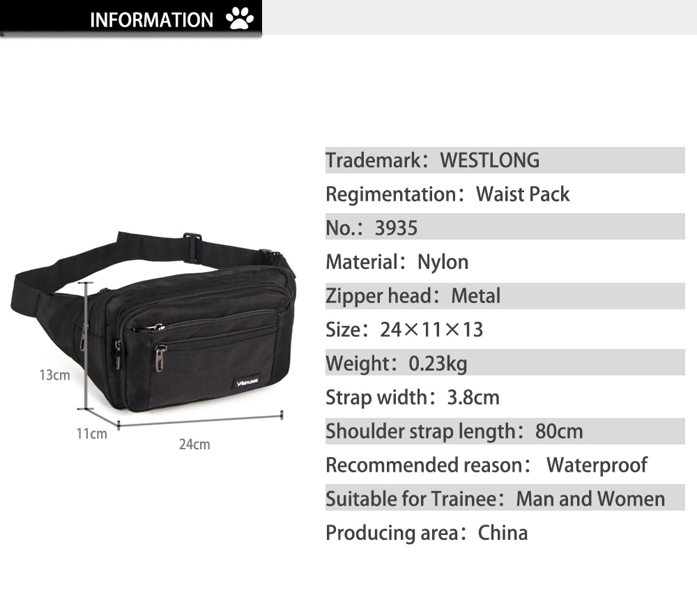 Casual Waist Pouch for Men Casual Waist Pouch for Men