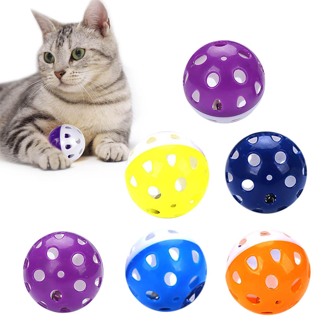 Cat Balls with Bell Interactive Toy (6Pcs) Cat Balls with Bell Interactive Toy (6Pcs)