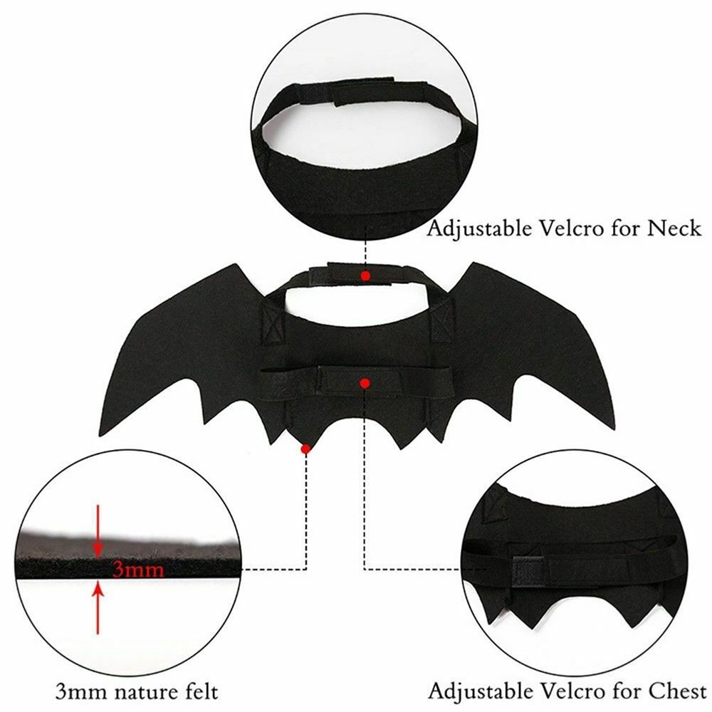 Cat Bat Costume Pet Halloween Wings Cat Bat Costume Pet Halloween Wings