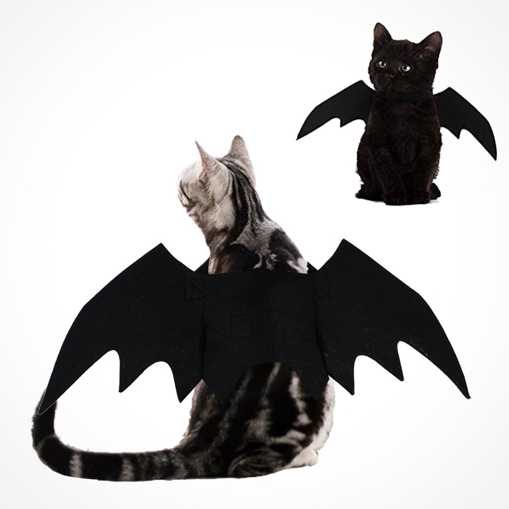 Cat Bat Costume Pet Halloween Wings Cat Bat Costume Pet Halloween Wings