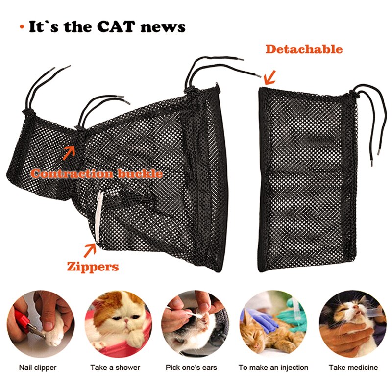 Cat Bathing Bag Pet Grooming Mesh Cat Bathing Bag Pet Grooming Mesh