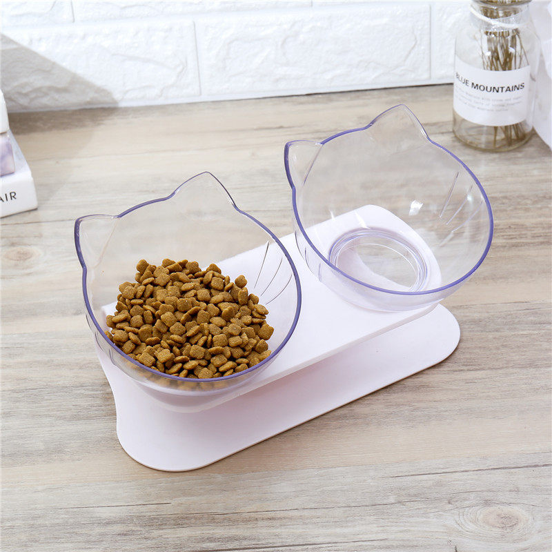 Cat Bowls Transparent Feeding Pet Bowl Cat Bowls Transparent Feeding Pet Bowl