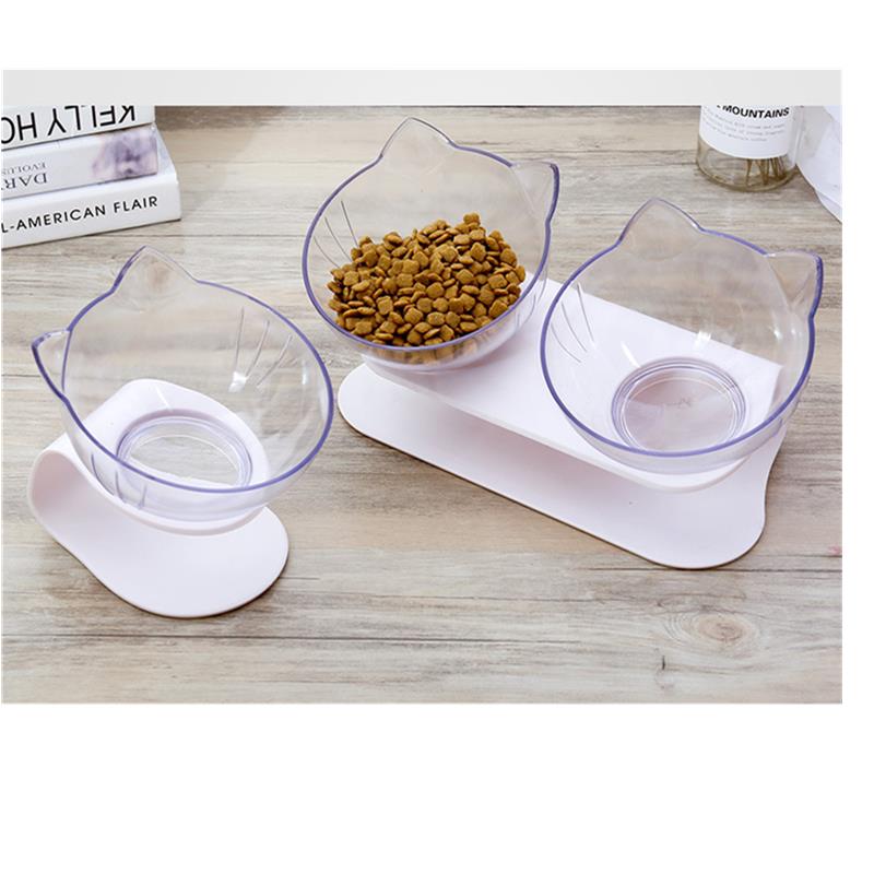 Cat Bowls Transparent Feeding Pet Bowl Cat Bowls Transparent Feeding Pet Bowl