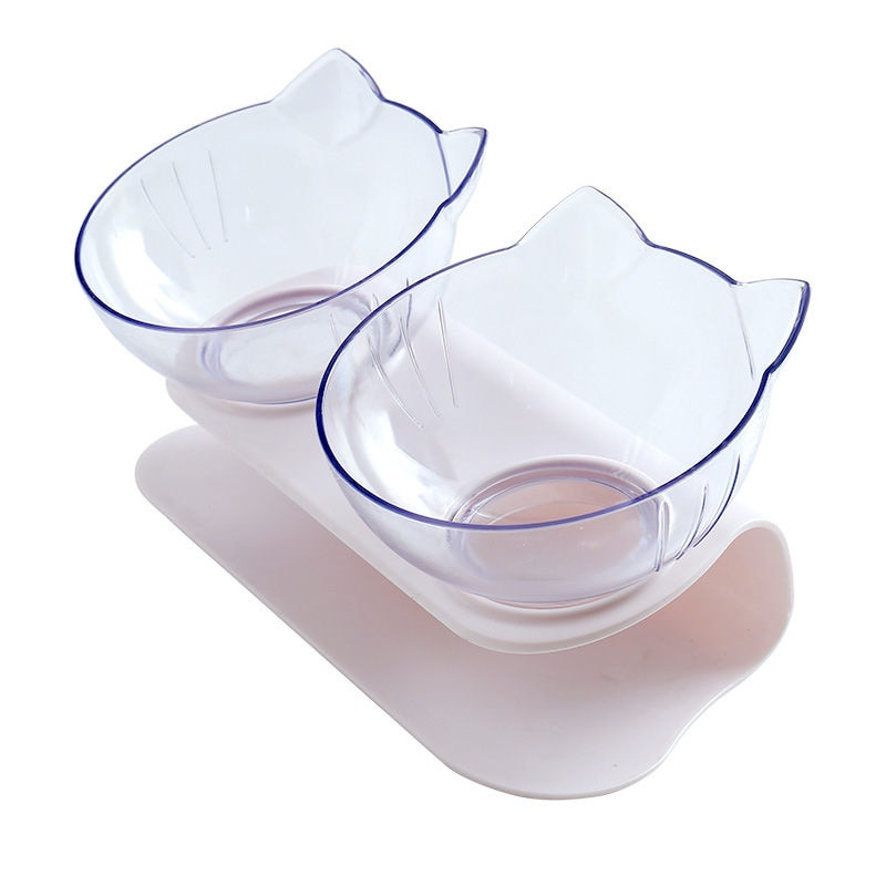 Cat Bowls Transparent Feeding Pet Bowl Cat Bowls Transparent Feeding Pet Bowl