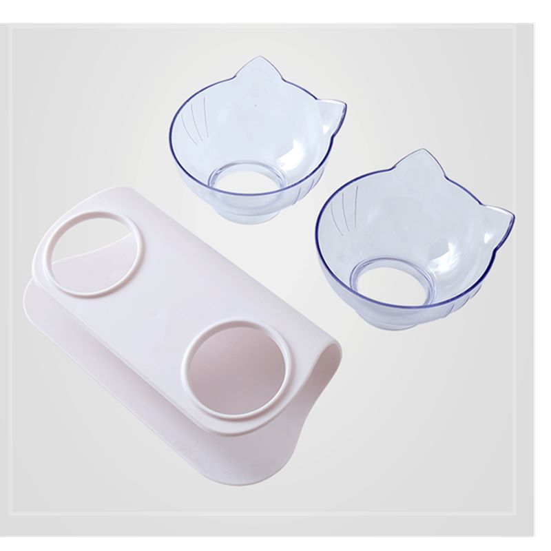 Cat Bowls Transparent Feeding Pet Bowl Cat Bowls Transparent Feeding Pet Bowl
