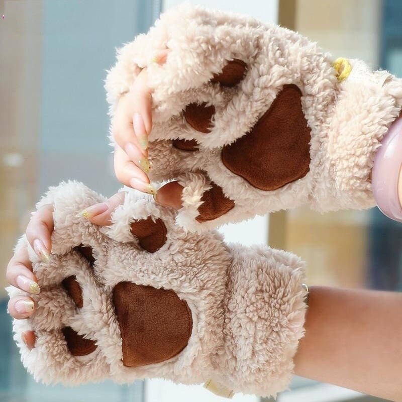 Cat Claw Gloves Fingerless Mittens