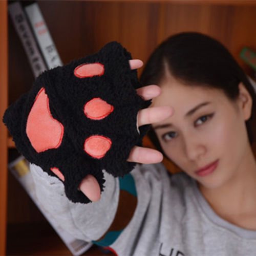 Cat Claw Gloves Fingerless Mittens