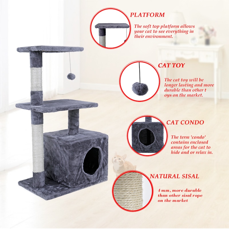 Cat Climbing Tree Functional Toy Cat Climbing Tree Functional Toy
