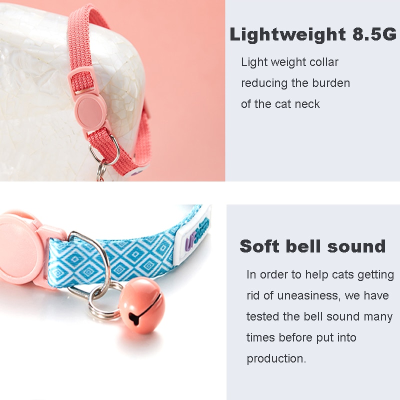 Cat Collars with Bell Cute Collars (2 Pcs) Cat Collars with Bell Cute Collars (2 Pcs)