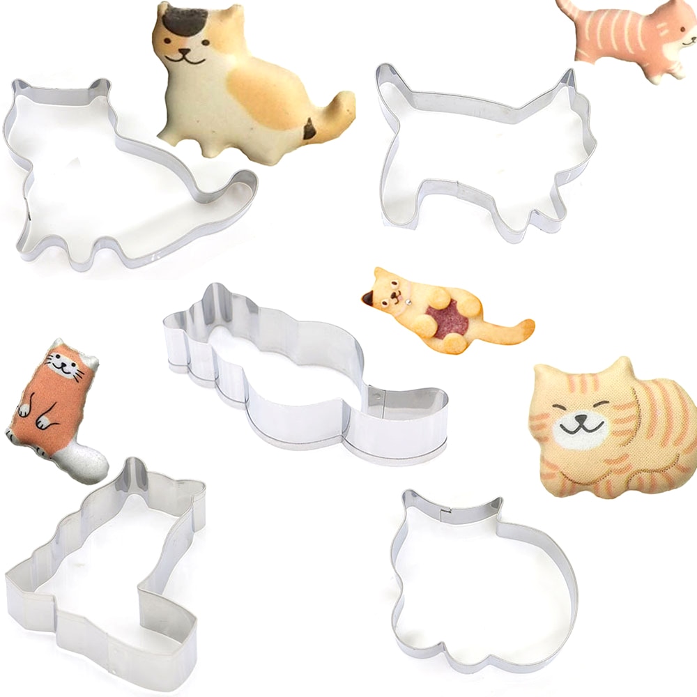 Cat Cookie Cutters 5-Piece Set Cat Cookie Cutters 5-Piece Set