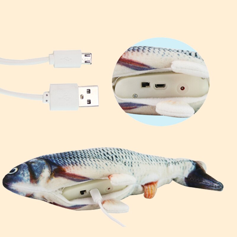 Cat Dog Toy Fish USB Charger Electric Floppy Interactive Fish Training Molar Toy Realistic Fish Pet Chew Bite Accessorie Cat Dog Toy Fish USB Charger Electric Floppy Interactive Fish Training Molar Toy Realistic Fish Pet Chew Bite Accessorie