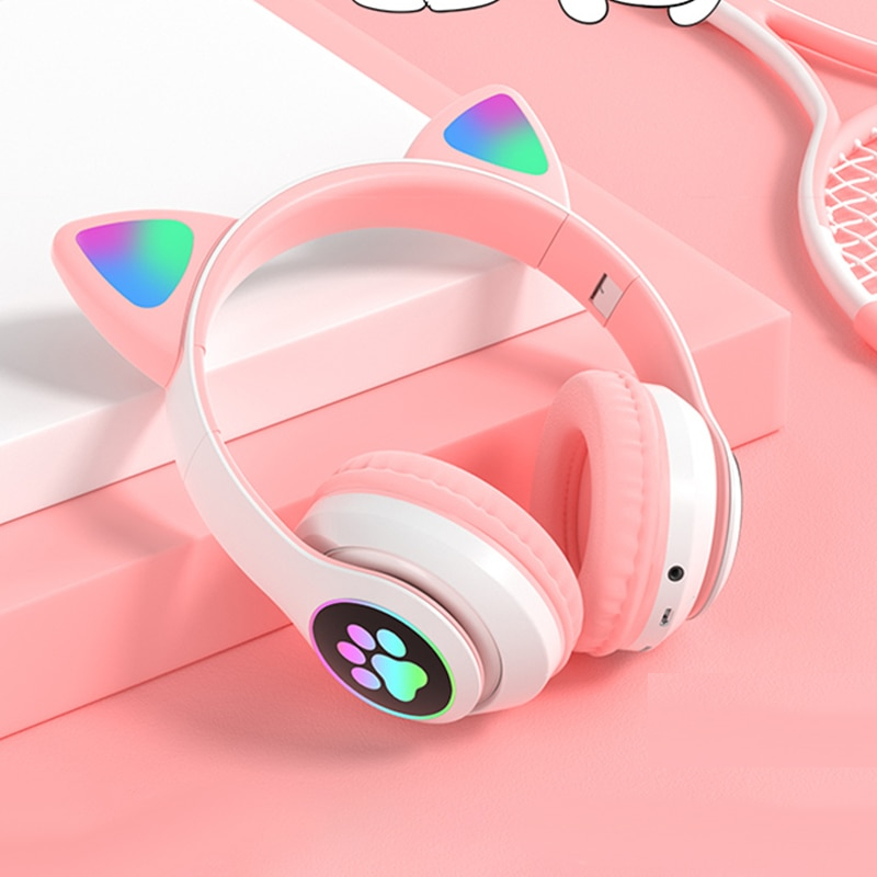 Cat Ear Headphone Rechargeable Device Cat Ear Headphone Rechargeable Device