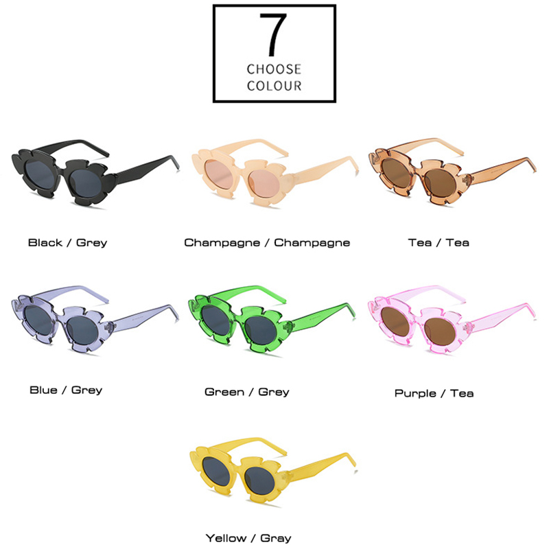 Cat Eye Flower Shaped Sunglasses