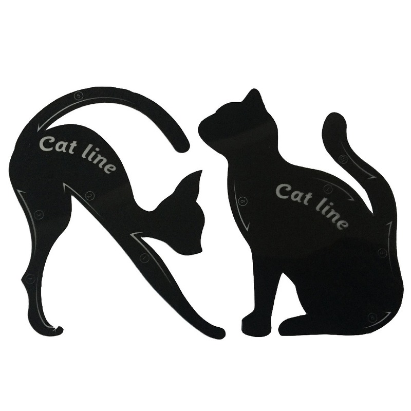 Cat Eyeliner Stencil Makeup Guide (2 pcs)