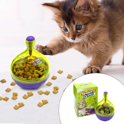 Cat Feeder Interactive Toy Treat Dispenser Cat Feeder Interactive Toy Treat Dispenser