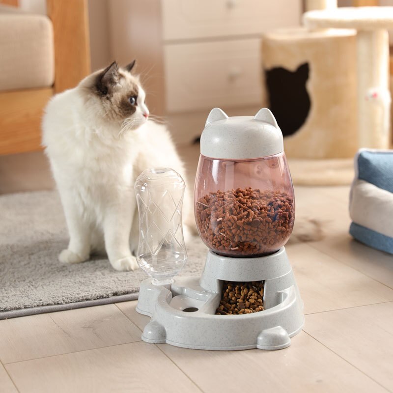 Cat Food Feeder and Water Dispenser Cat Food Feeder and Water Dispenser