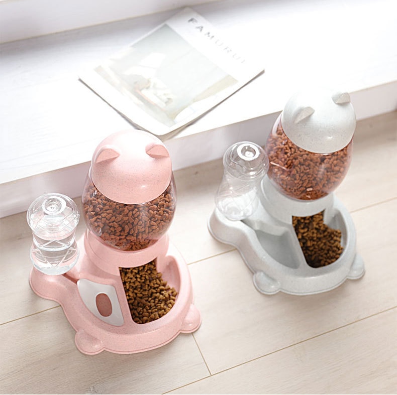 Cat Food Feeder and Water Dispenser Cat Food Feeder and Water Dispenser