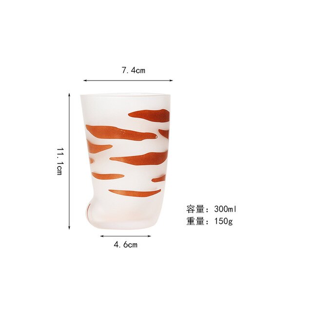 Cat Foot Cup Glass Drinkware Cat Foot Cup Glass Drinkware