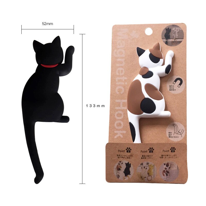 Cat Fridge Magnet Cute Hanging Hook Cat Fridge Magnet Cute Hanging Hook
