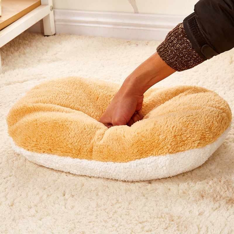 Cat Hamburger Bed Soft Pet Cushion Cat Hamburger Bed Soft Pet Cushion