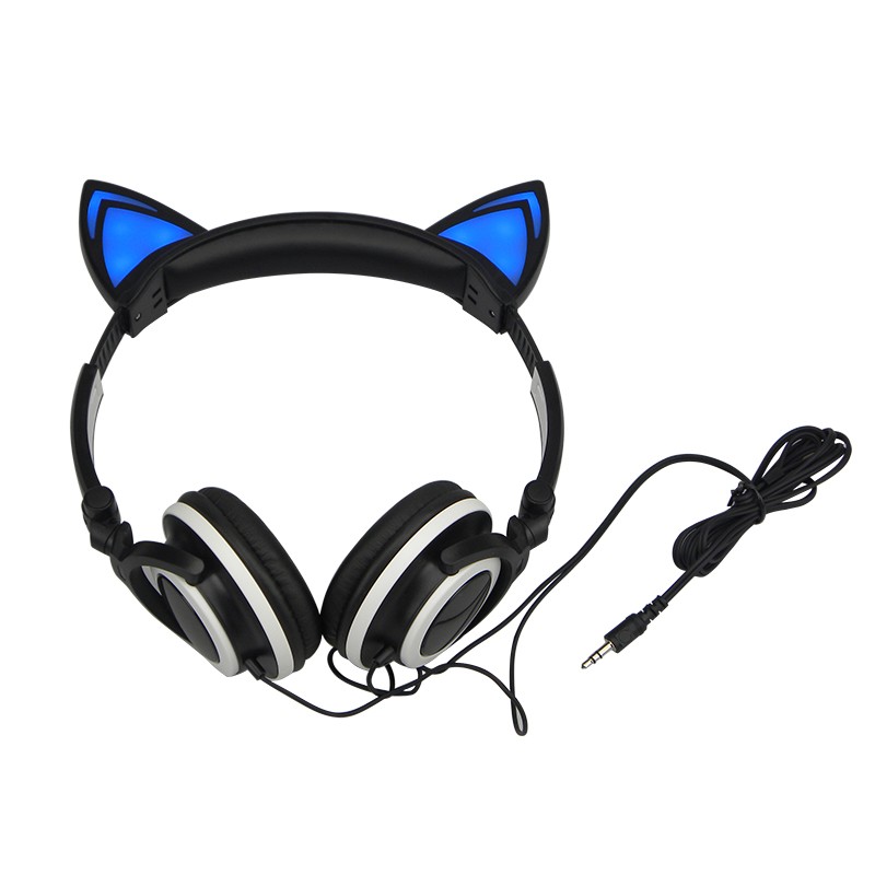 Cat Headphones Glowing Cat Ears Cat Headphones Glowing Cat Ears