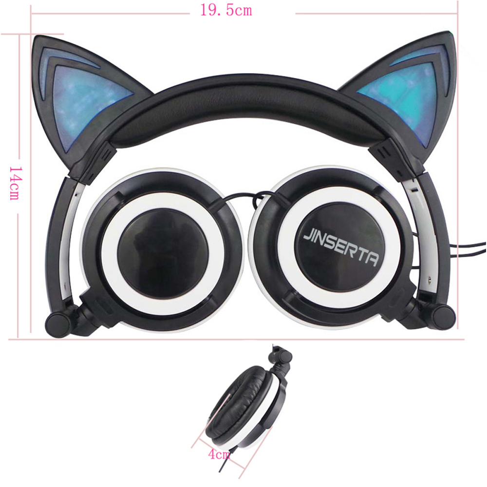 Cat Headphones Glowing Cat Ears Cat Headphones Glowing Cat Ears