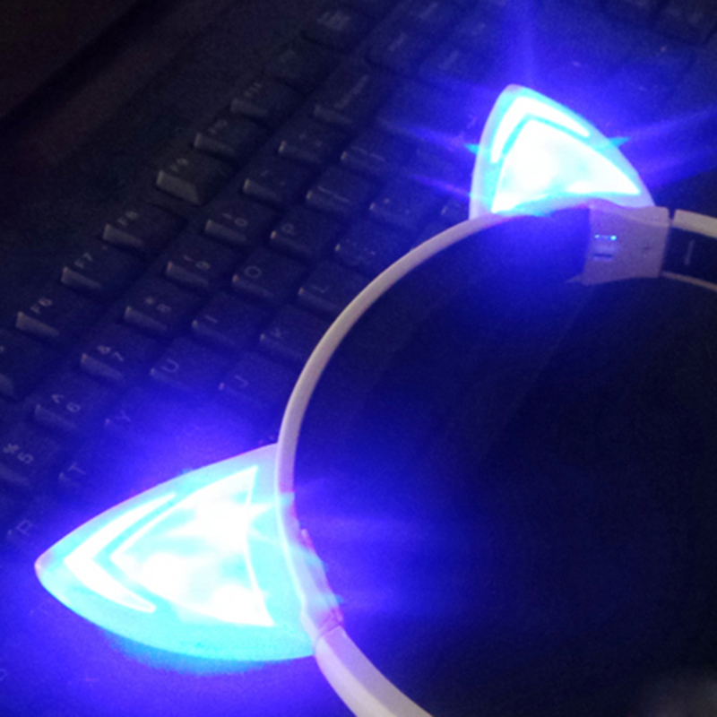 Cat Headphones Glowing Cat Ears Cat Headphones Glowing Cat Ears