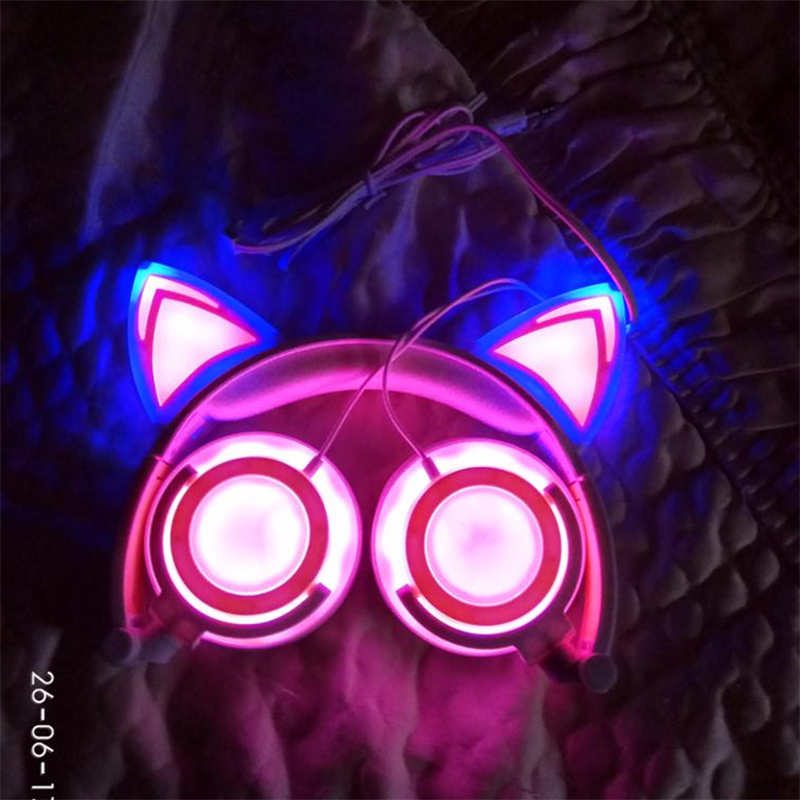 Cat Headphones Glowing Cat Ears Cat Headphones Glowing Cat Ears