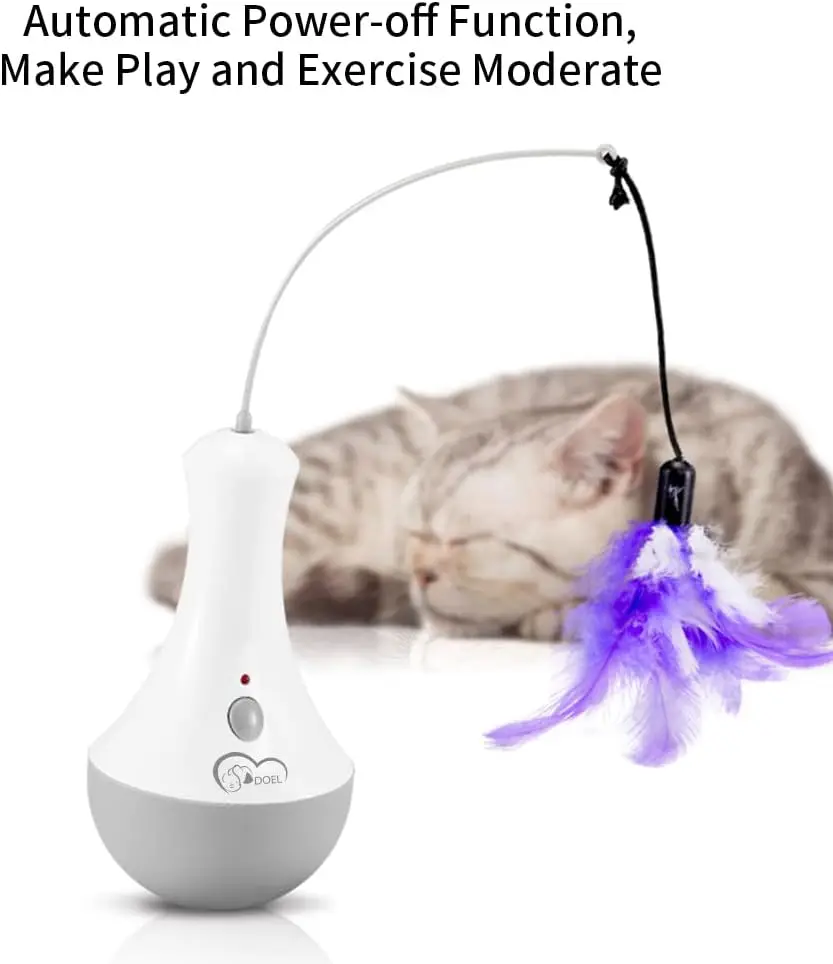 Cat Interactive Toys Funny Feather Kitten Teaser Indoor Play Automatic Toy Gift Cat Feather Toy Cat Interactive Toys Funny Feather Kitten Teaser Indoor Play Automatic Toy Gift Cat Feather Toy