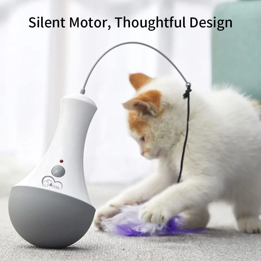 Cat Interactive Toys Funny Feather Kitten Teaser Indoor Play Automatic Toy Gift Cat Feather Toy Cat Interactive Toys Funny Feather Kitten Teaser Indoor Play Automatic Toy Gift Cat Feather Toy