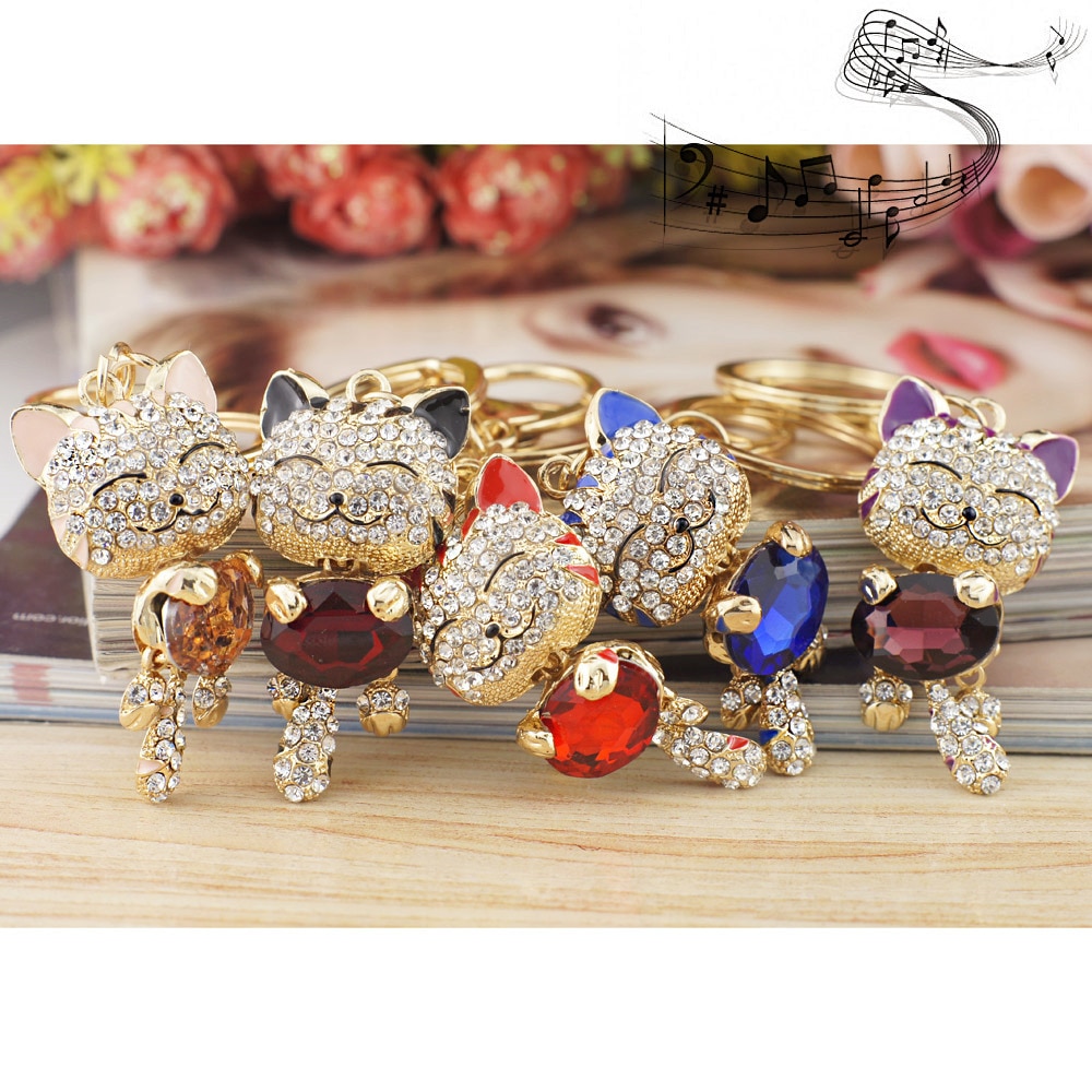 Cat Keychain Smiling Cat Keyring Cat Keychain Smiling Cat Keyring
