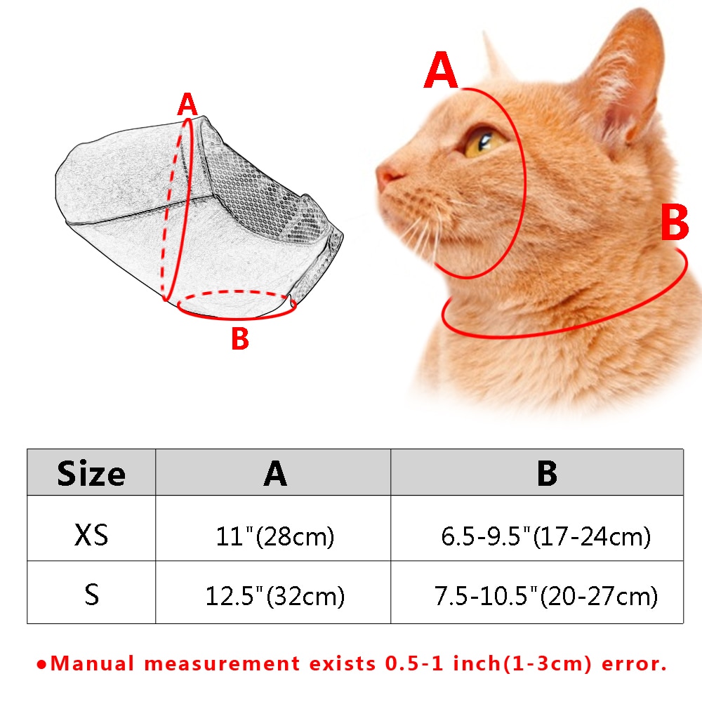 Cat Muzzle Breathable Pet Accessory Cat Muzzle Breathable Pet Accessory