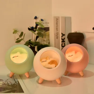 Cat Night Light Rechargeable Table Lamp Cat Night Light Rechargeable Table Lamp
