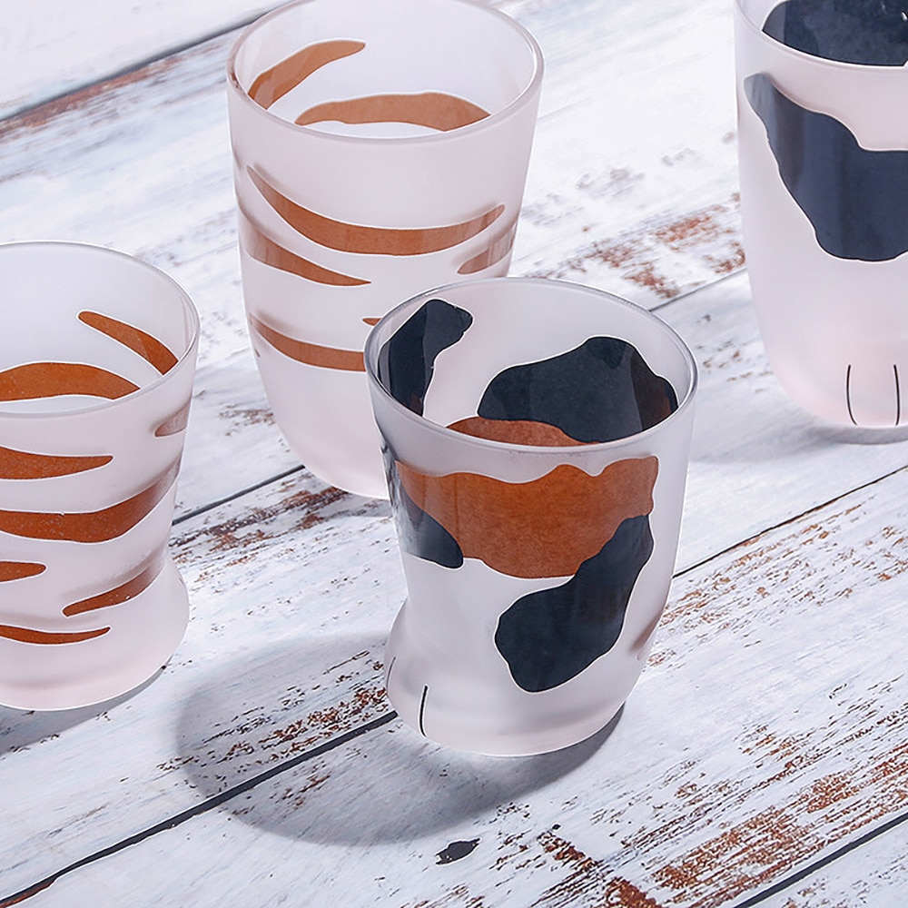 Cat Paw Cup Cute Drinking Glass Cat Paw Cup Cute Drinking Glass