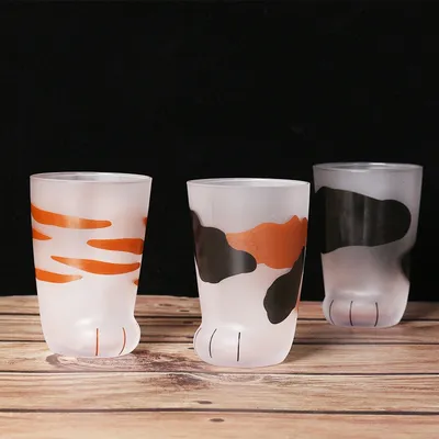 Cat Paw Cups Glass Cups (3pcs) Cat Paw Cups Glass Cups (3pcs)