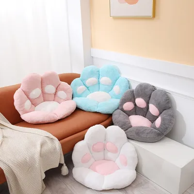 Cat Paw Pillow Seat Backrest Cushion Cat Paw Pillow Seat Backrest Cushion