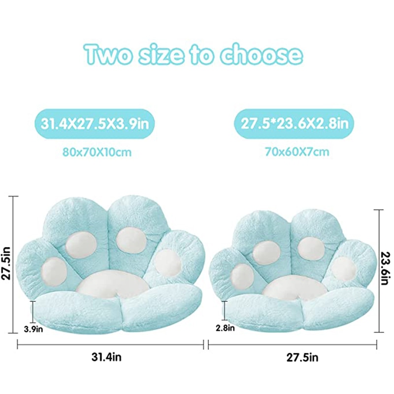 Cat Paw Pillow Seat Backrest Cushion Cat Paw Pillow Seat Backrest Cushion