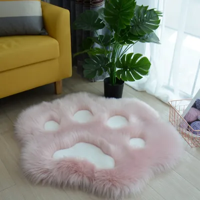 Cat Paw Rug Soft Plush Carpet Cat Paw Rug Soft Plush Carpet
