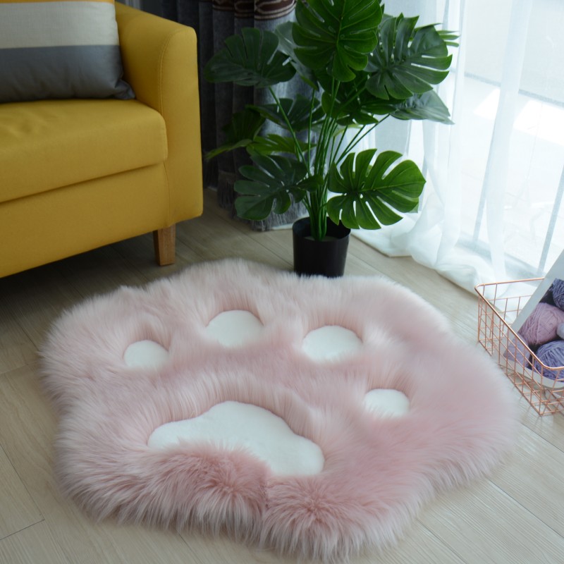 Cat Paw Rug Soft Plush Carpet Cat Paw Rug Soft Plush Carpet