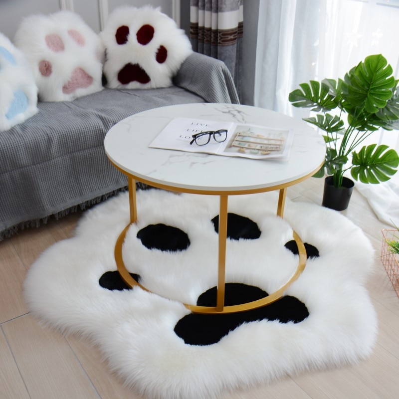 Cat Paw Rug Soft Plush Carpet Cat Paw Rug Soft Plush Carpet