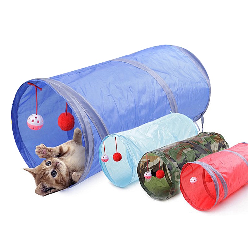 Cat Play Tunnel Foldable and Collapsible Cat Play Tunnel Foldable and Collapsible