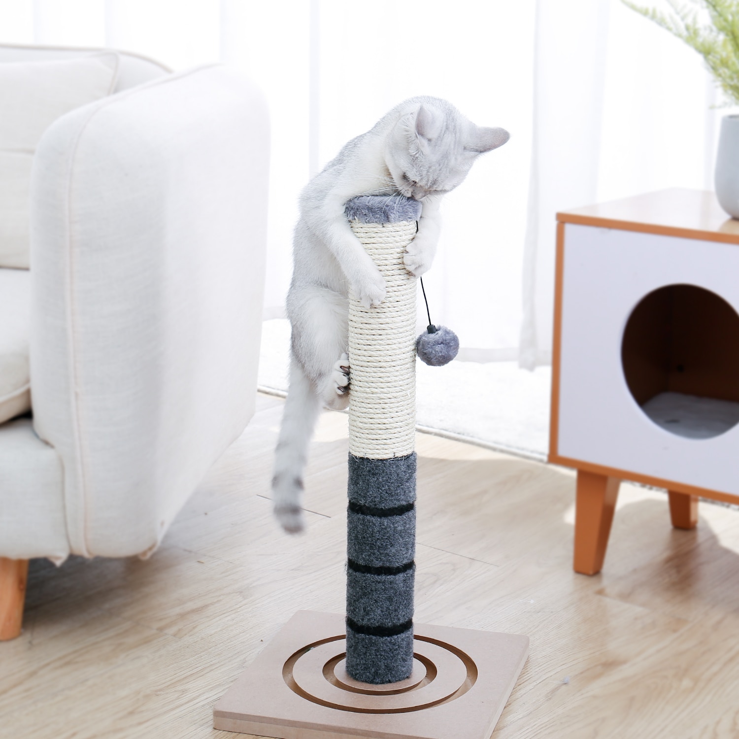 Cat Pole Interactive Pet Scratch Post Cat Pole Interactive Pet Scratch Post