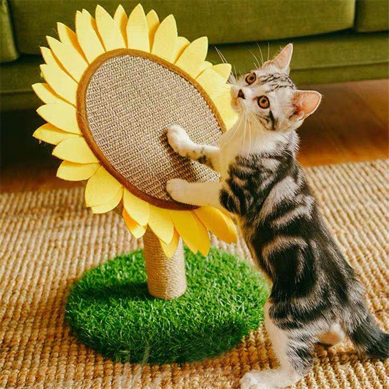 Cat Sisal Sunflower Scratching Post Cat Sisal Sunflower Scratching Post
